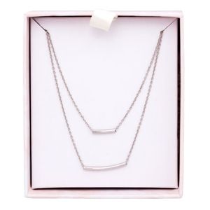 Summer and Rose Double bar necklace